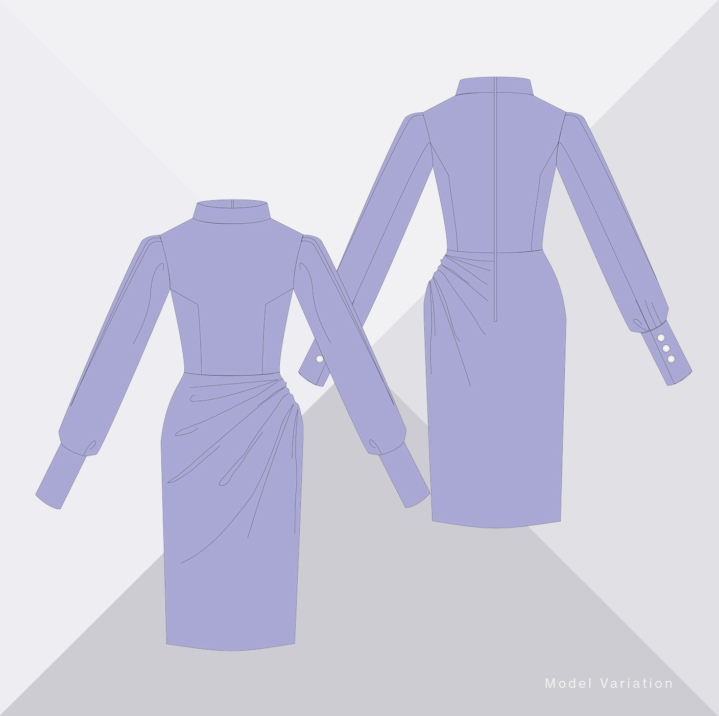 Basic Dress Pattern Nested Block
