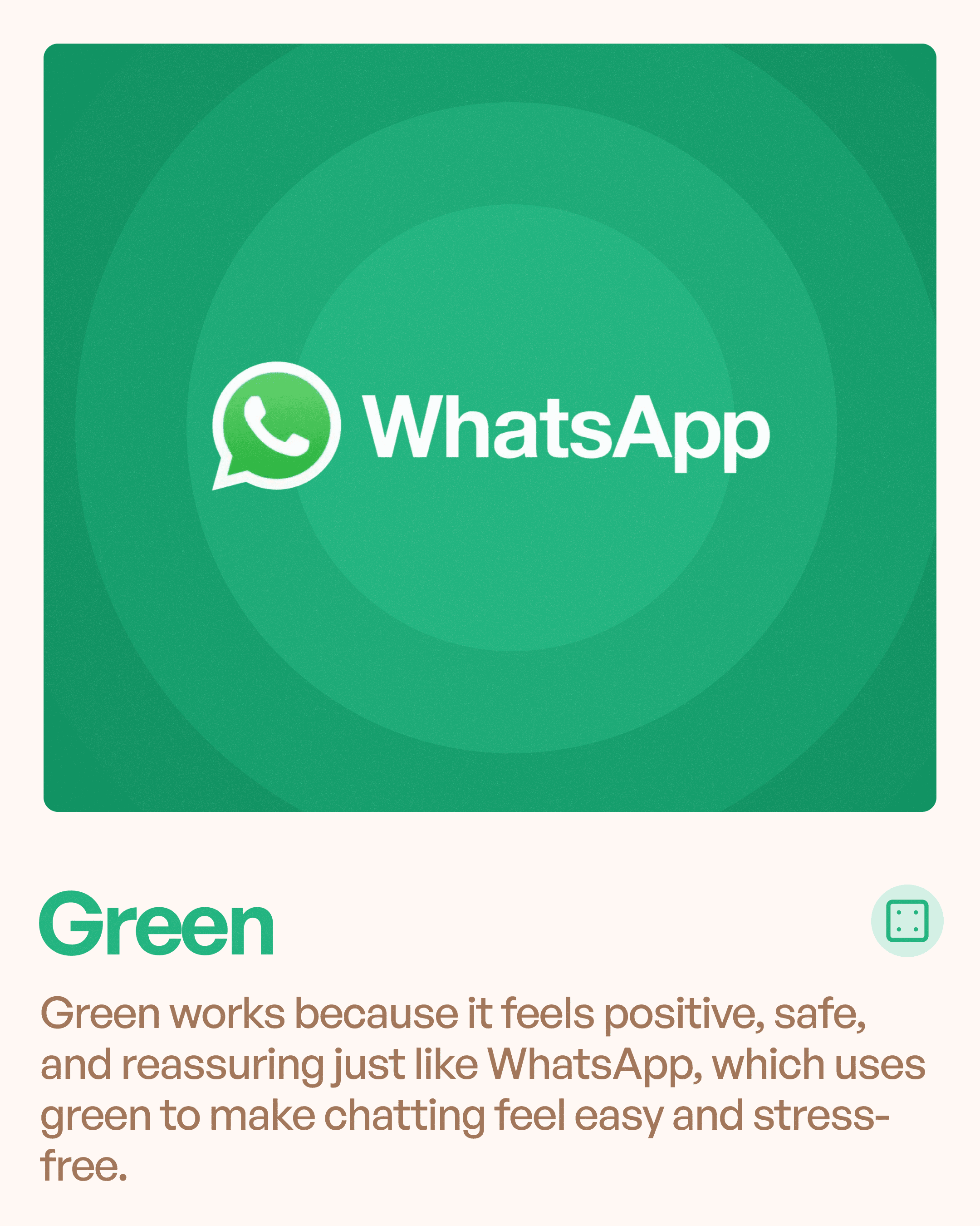 Green brand color user cases explained