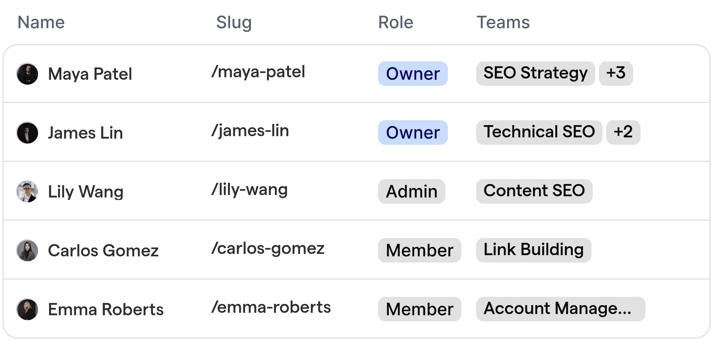 Automated routing of SEO leads to the right team specialists.