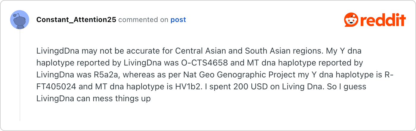 Post on Reddit