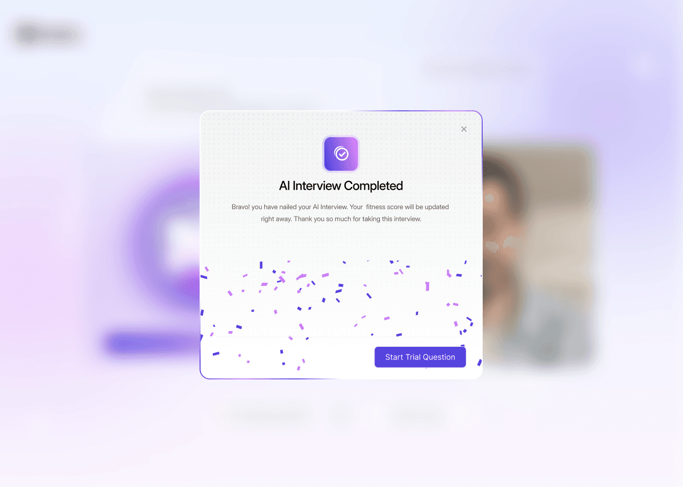 NODES AI hiring platform interface displaying candidate screening results.