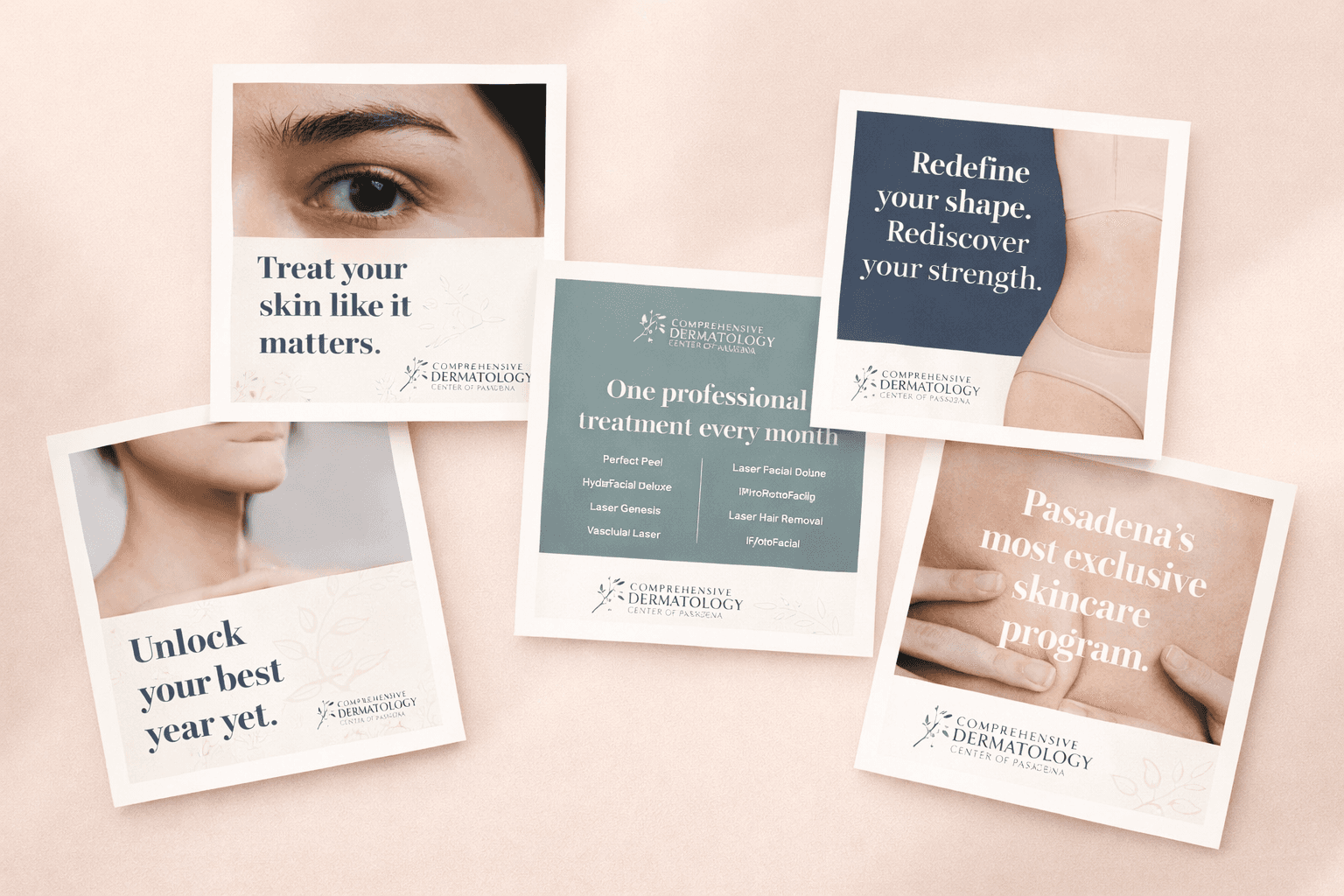 Branded social media graphic design for a medical practice by Studio Odyssey Los Angeles