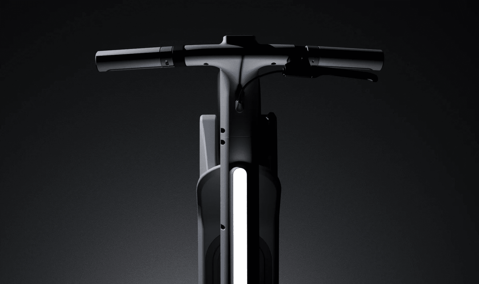 Industrial design visualisation of an electric scooter front light design