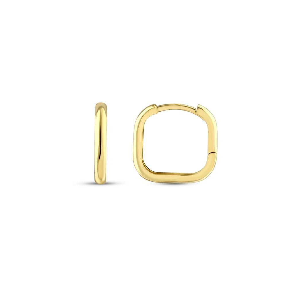 Assos Pırlanta 14 Ayar Altın Halka Küpe 1.90 Gram Özel Tasarım