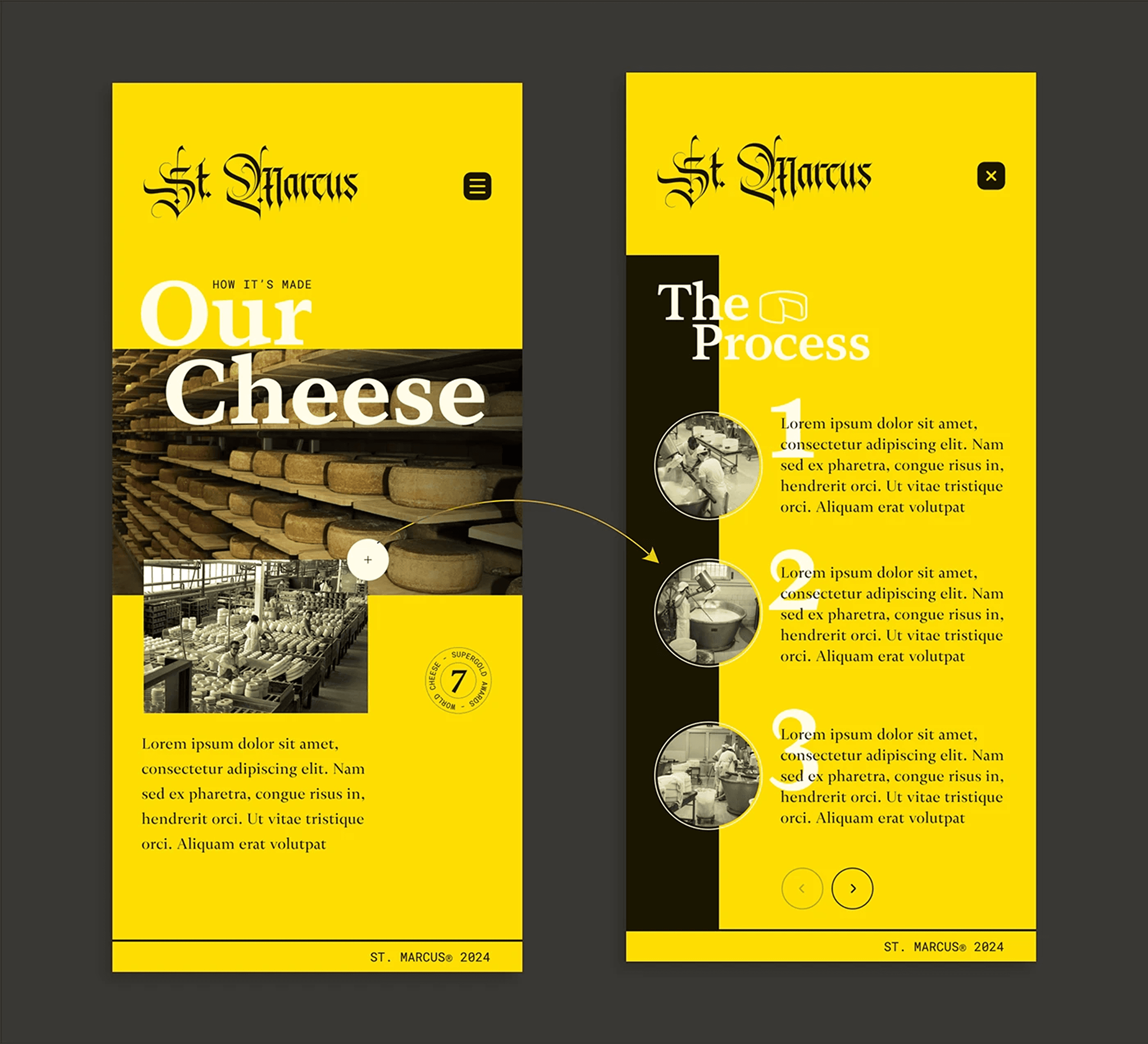 St. Marcus Our Cheese section restacked for mobile