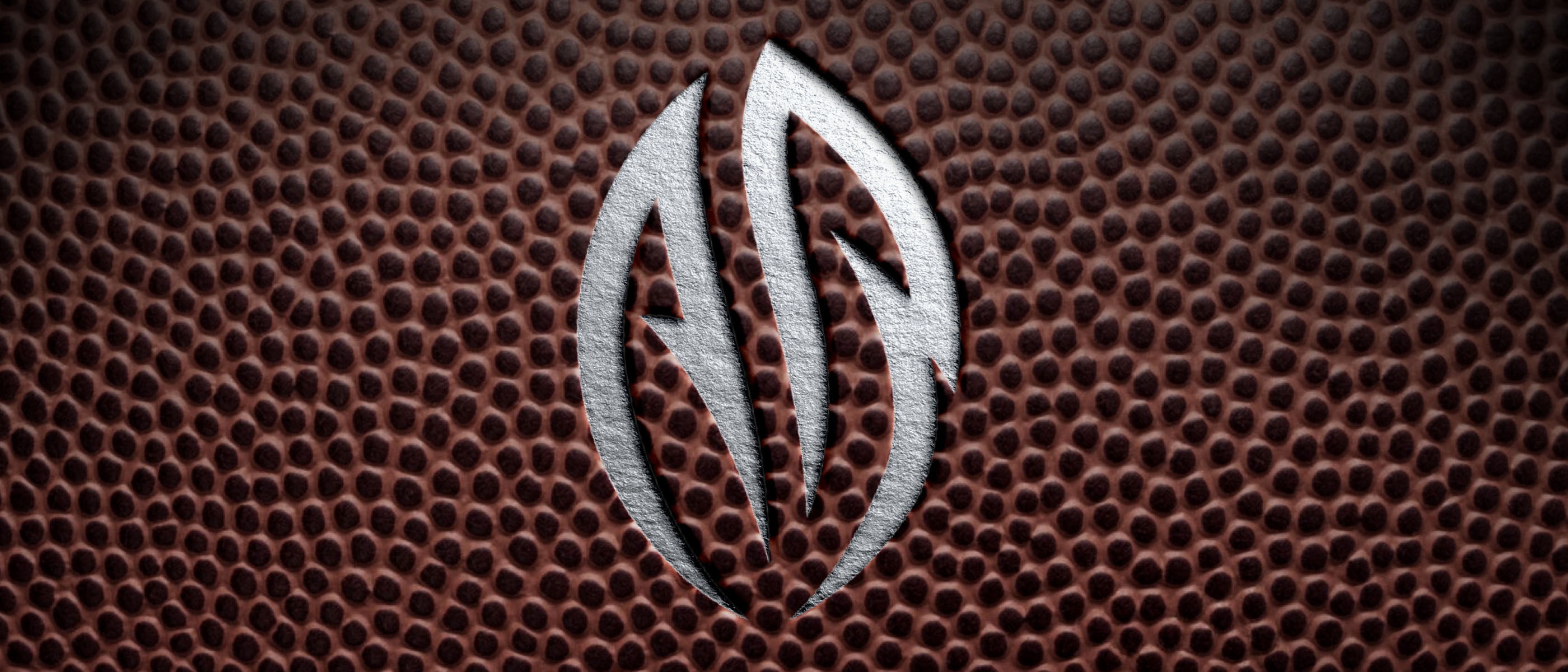 NFL QB Athony Richardson AR embem embedded in football.