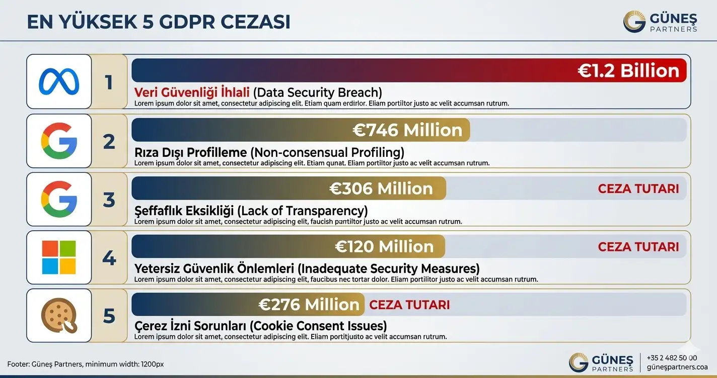 en yüksel GDPR cezaları