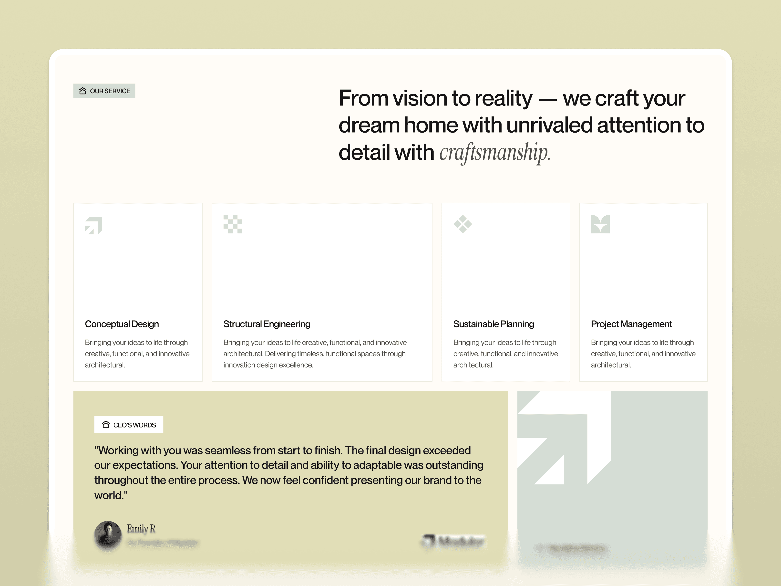webflow interior studio template
