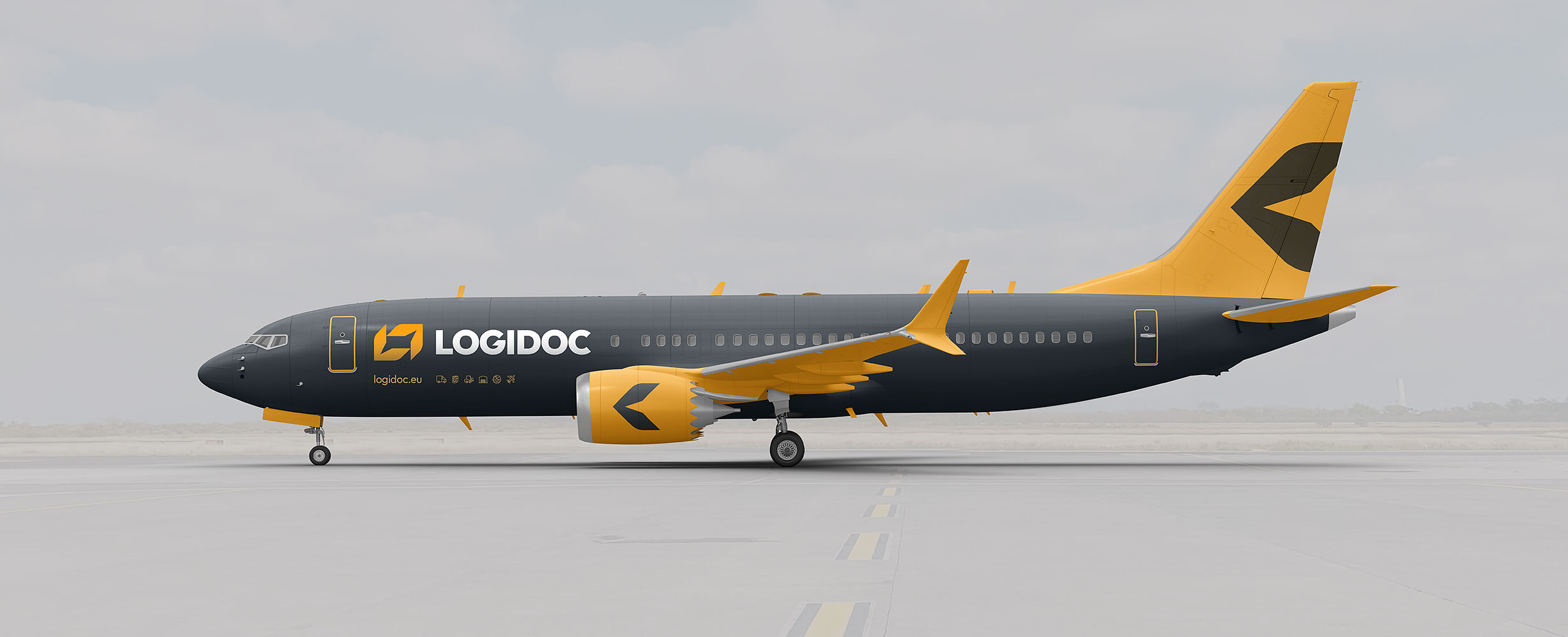Оформление самолета логистической компании Logidoc
