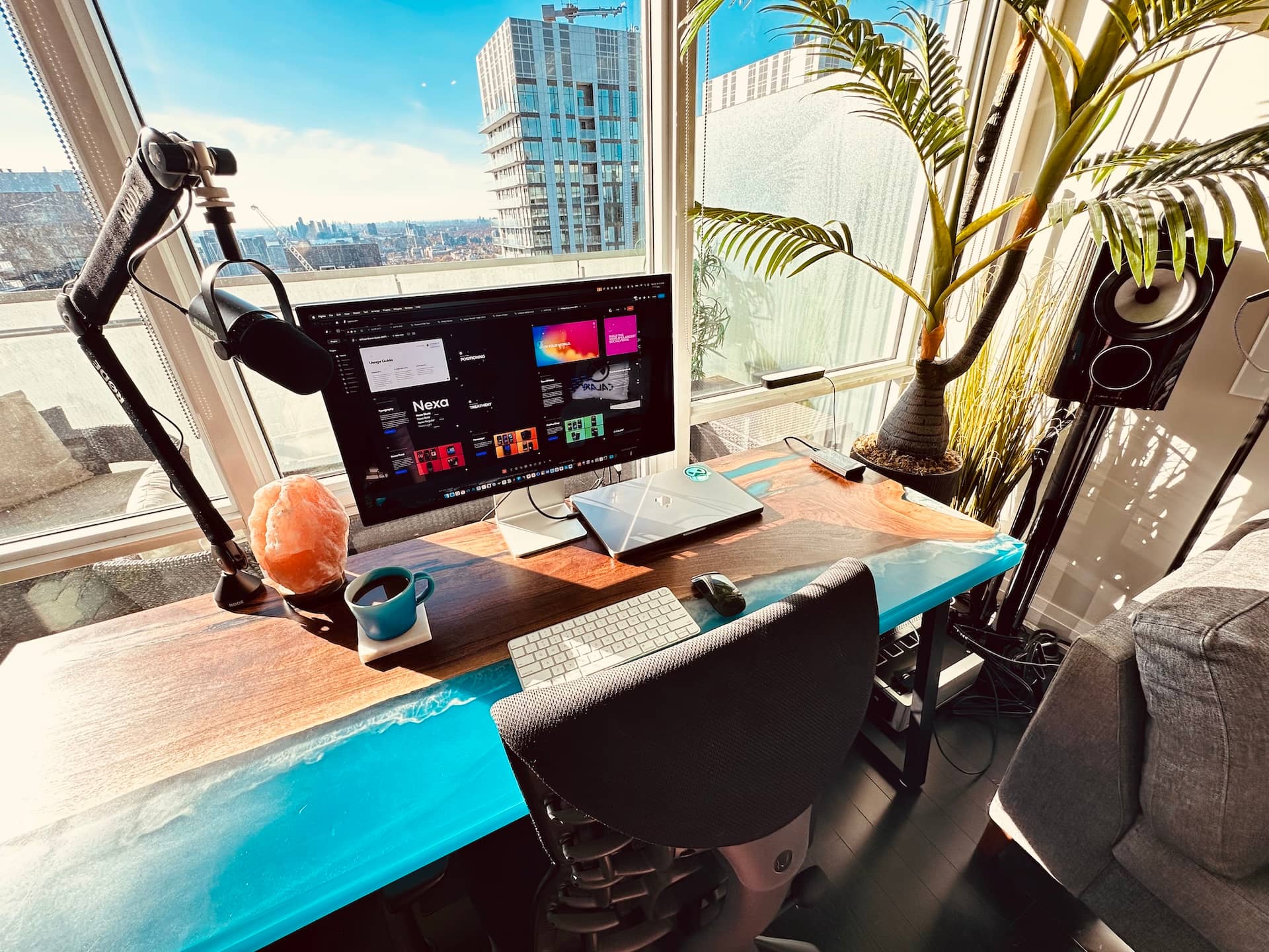 Office setup of designer Chadd Weston