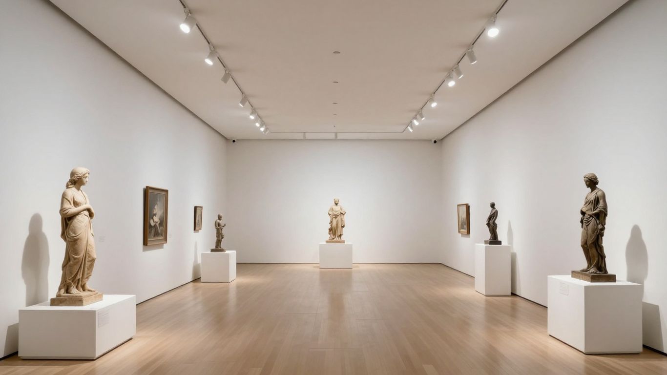 Virtual art installation experience