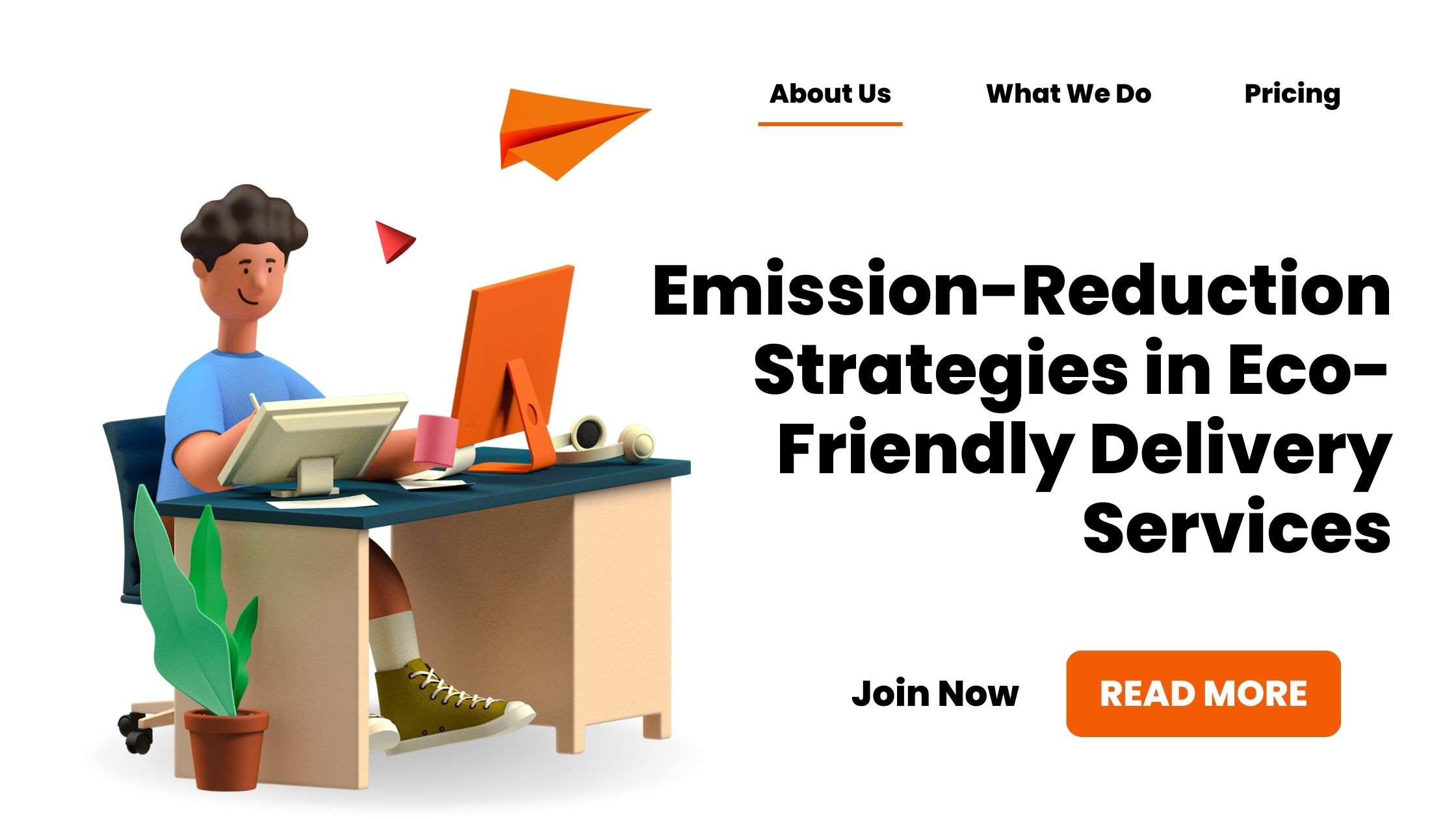 Emission-Reduction Strategies in Eco-Friendly Delivery Services