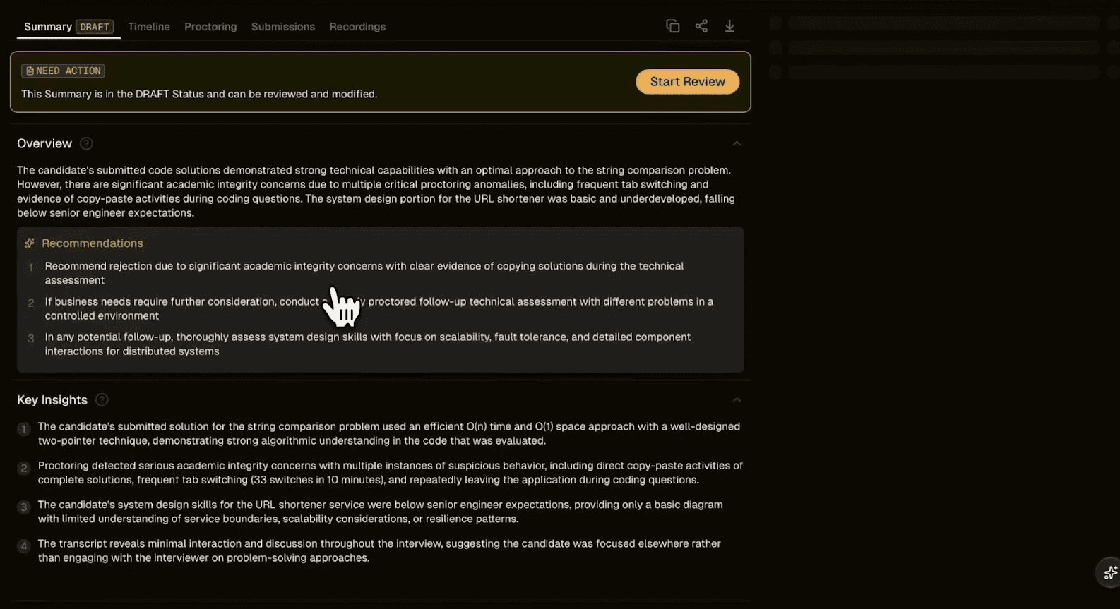 Summary in DRAFT status