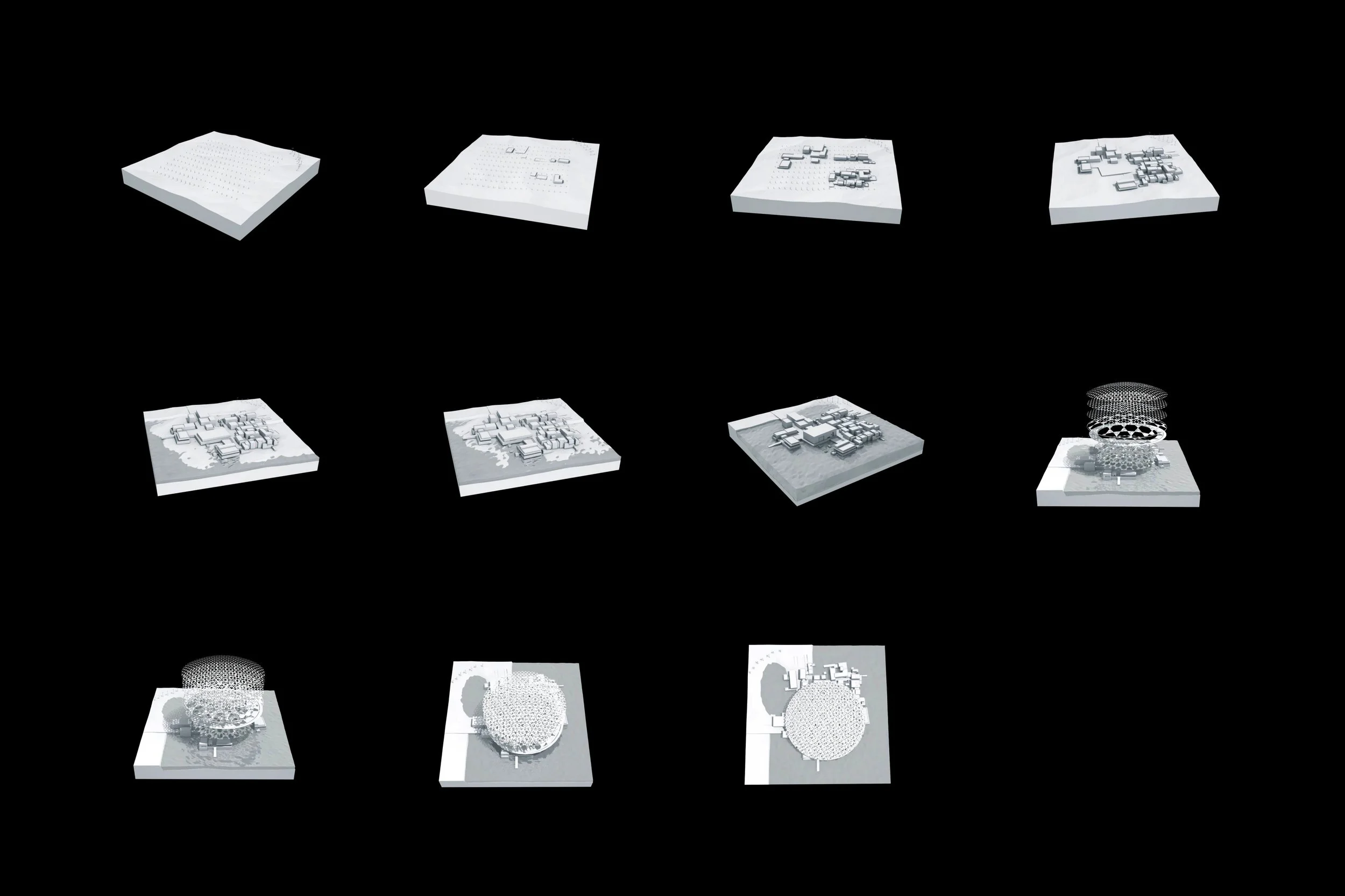 3D renders Article design for CNN Style's interactive feature on the Louvre Abu Dhabi Museum.