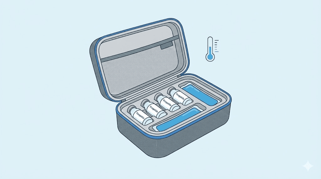How to travel safely with tirzepatide using insulated medication coolers