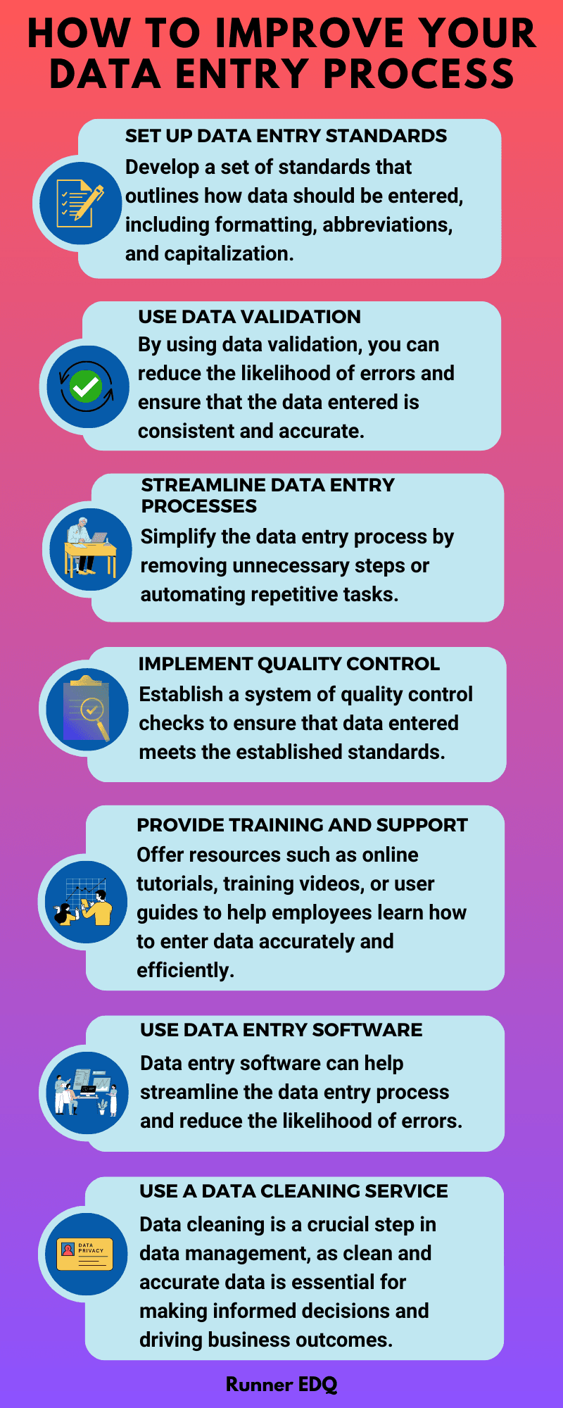 Data Entry Process Infographic