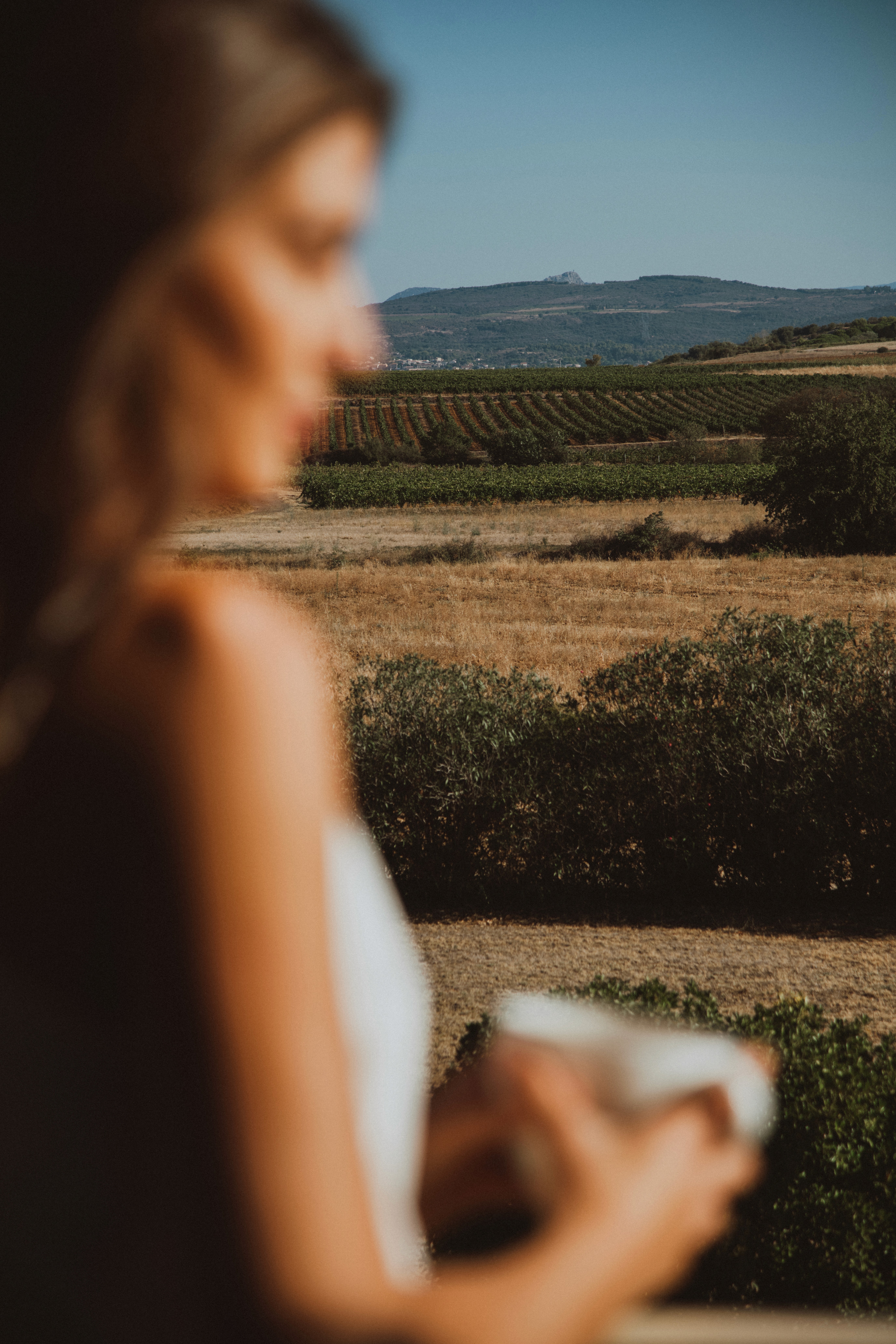 A black female model