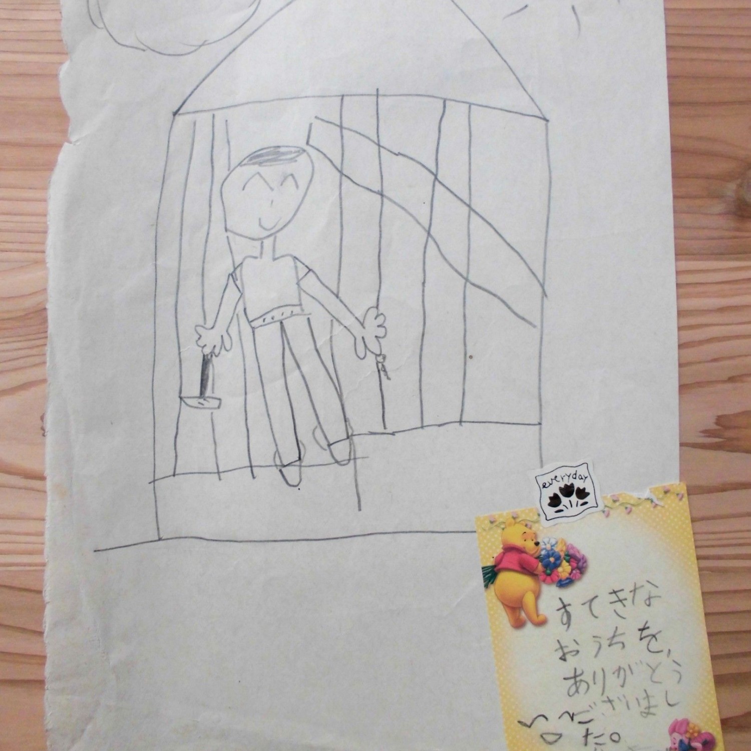 大切にとってあるお施主さんのお子さんからの手紙(写真提供:竹内さん)