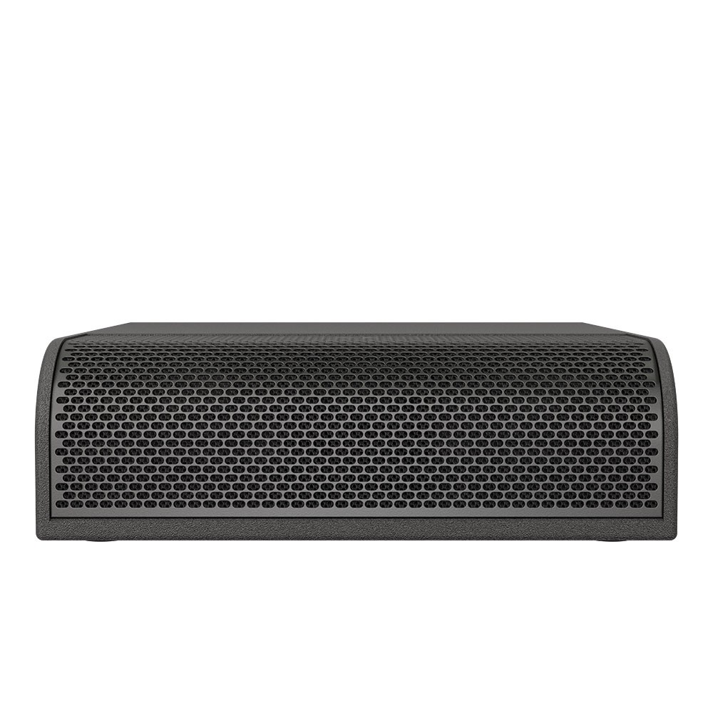 Black speaker grill with rounded corners