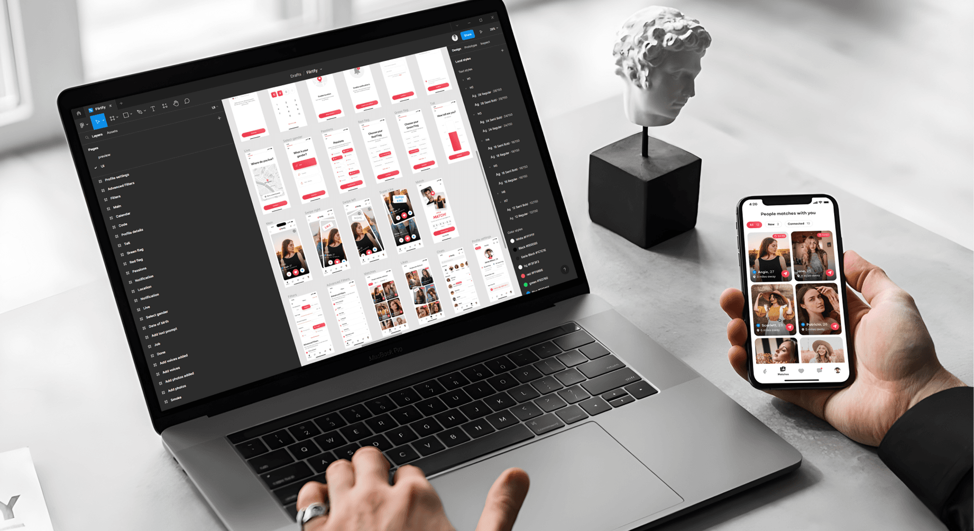 Flirtify - how we design the mobile app