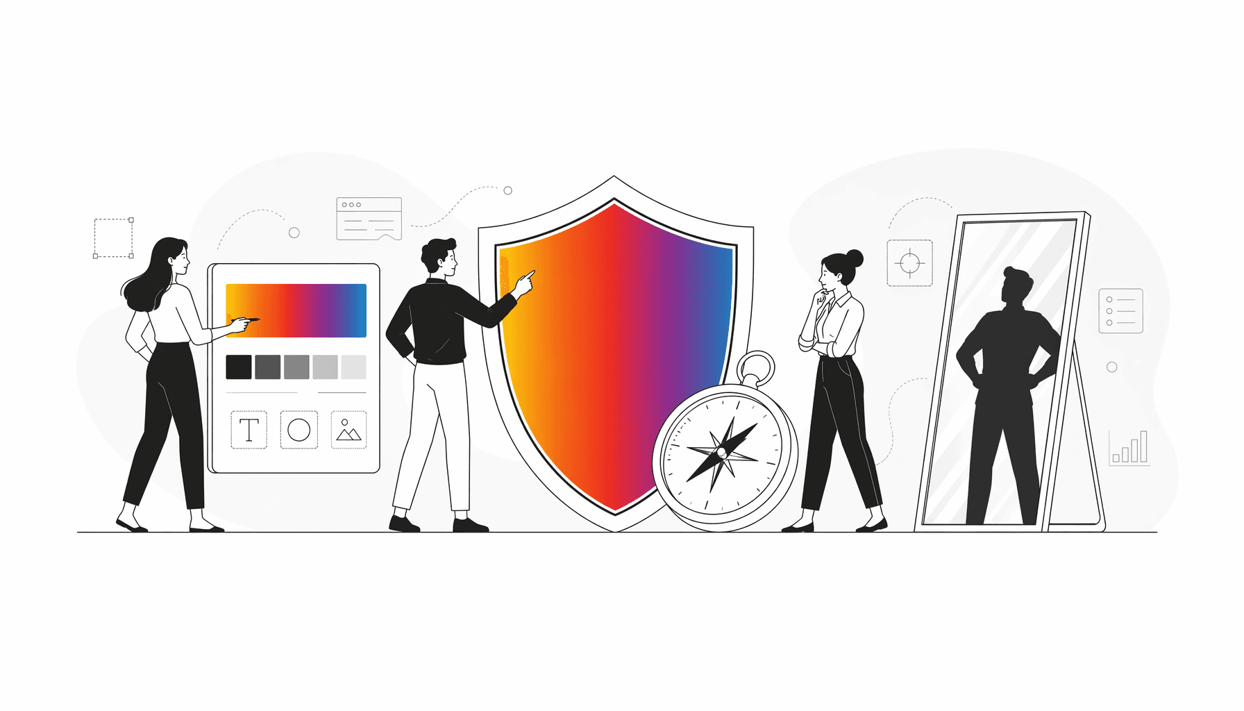Schematische Darstellung: Das Alleinstellungsmerkmal
