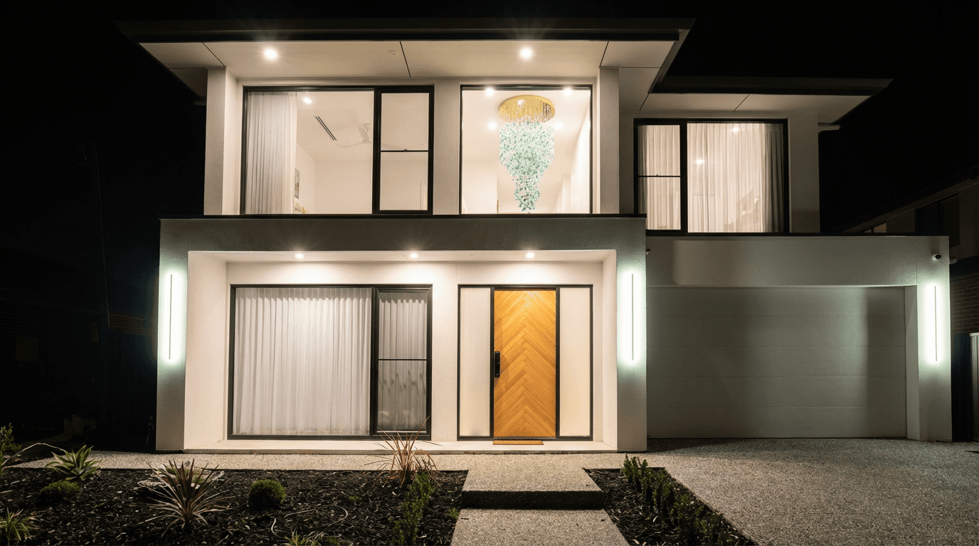 lights in a kitchen setting