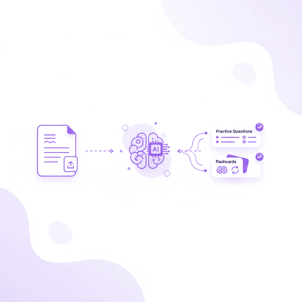 Penseum AI generating instant study materials for cramming