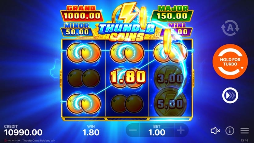 Thunder Coins: Hold and Win - Thunder Coins feature