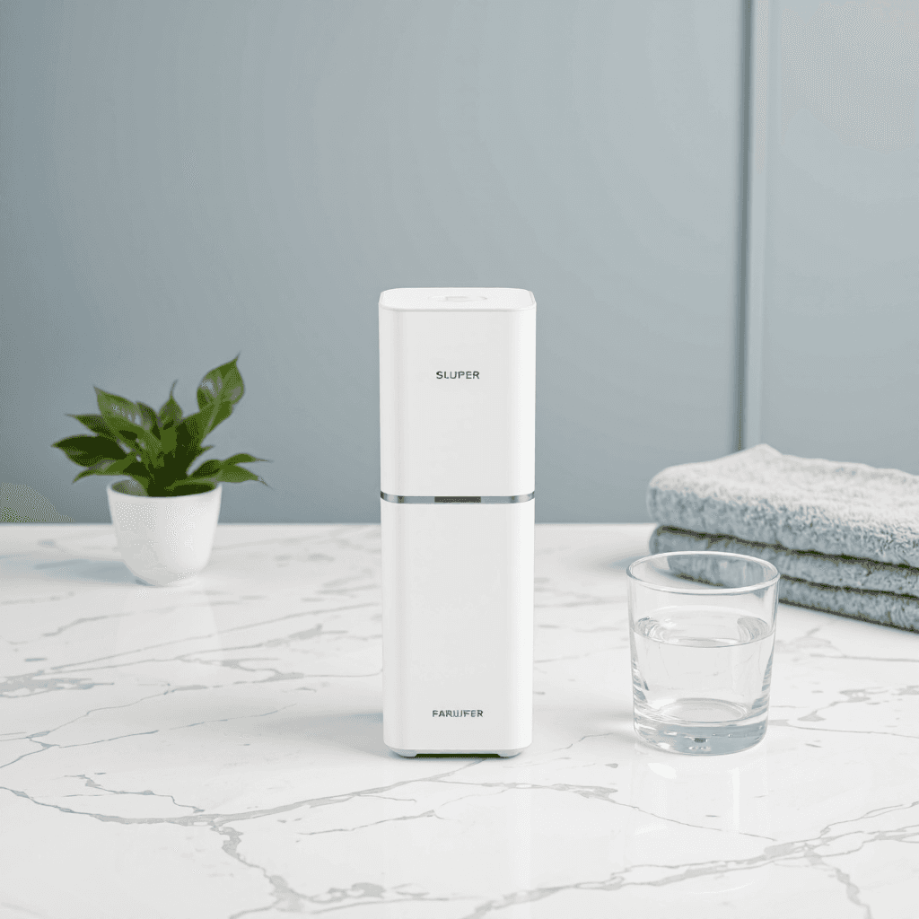 product photography of water purifier