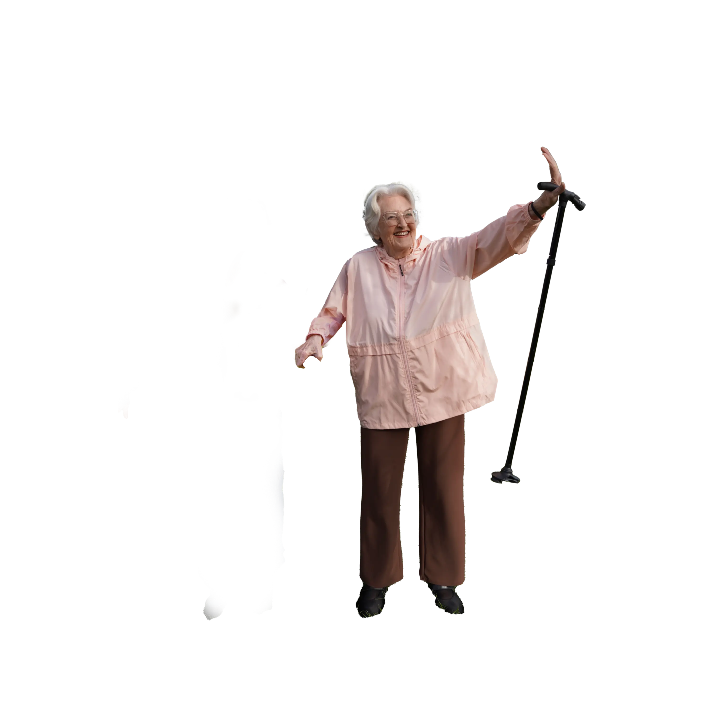 Anne walking with robot