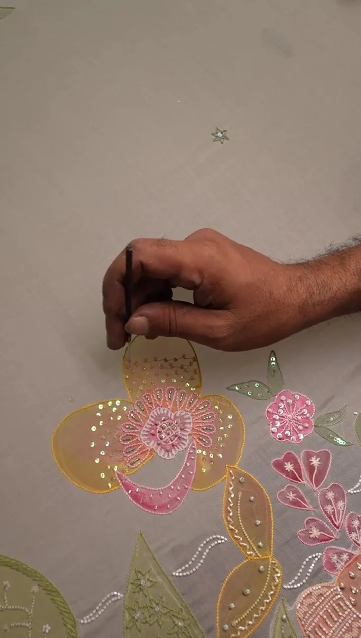 Handpainted couture
