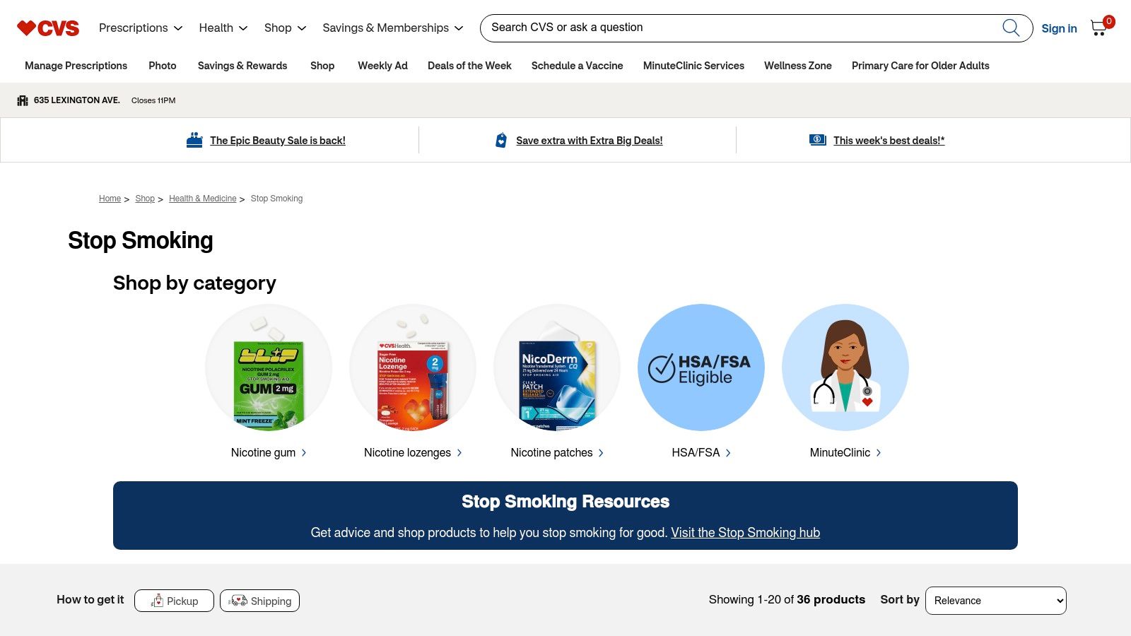 CVS – Stop Smoking