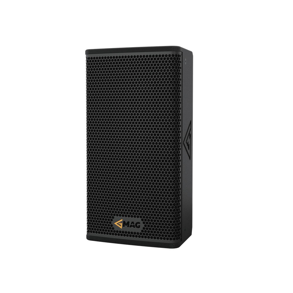 MAG speaker with mesh grille and logo