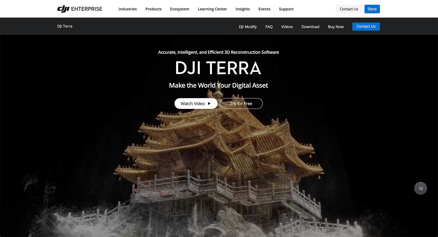DJI Terra website