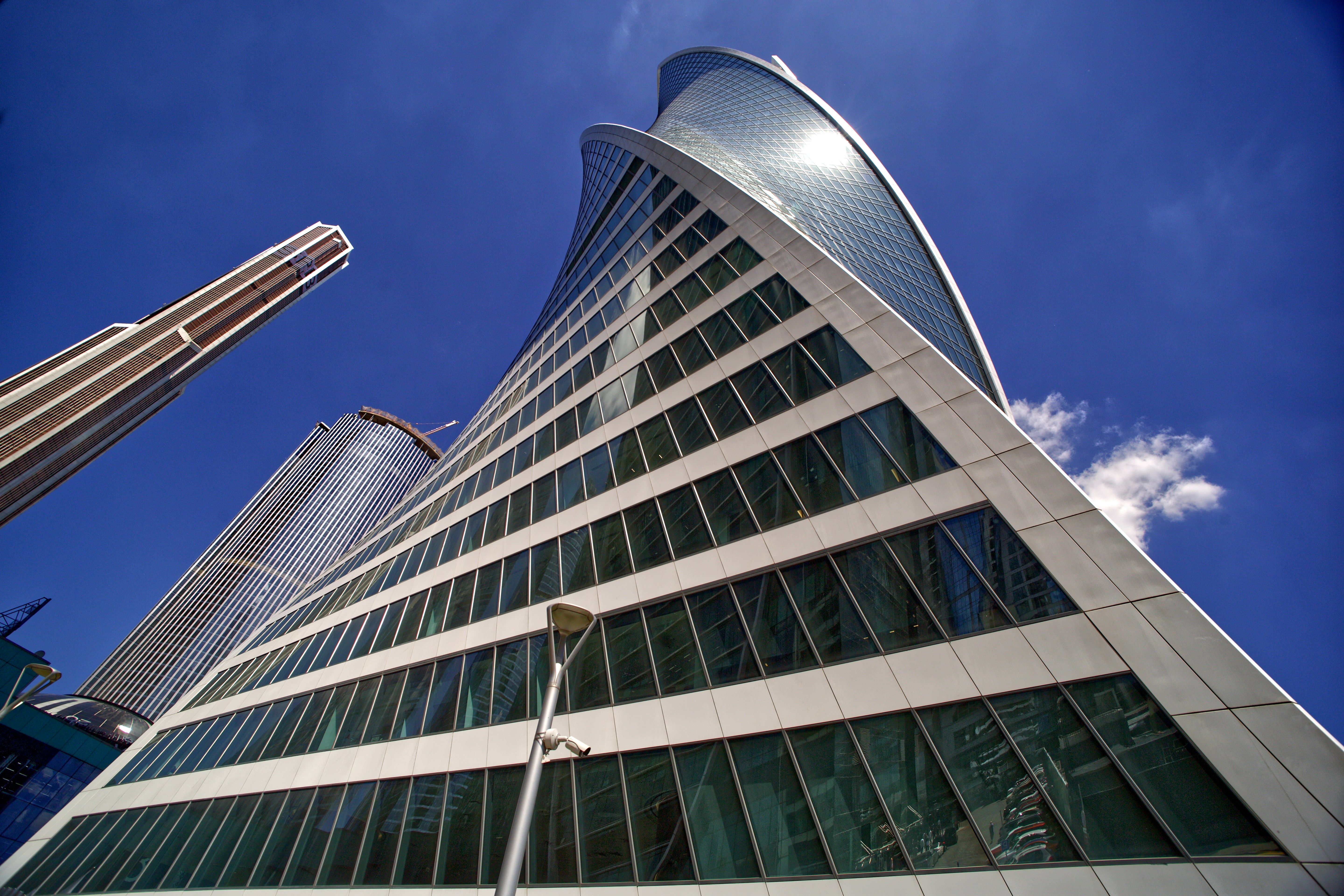 a low angle view of a building