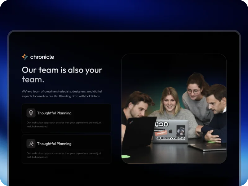 Our team is your team