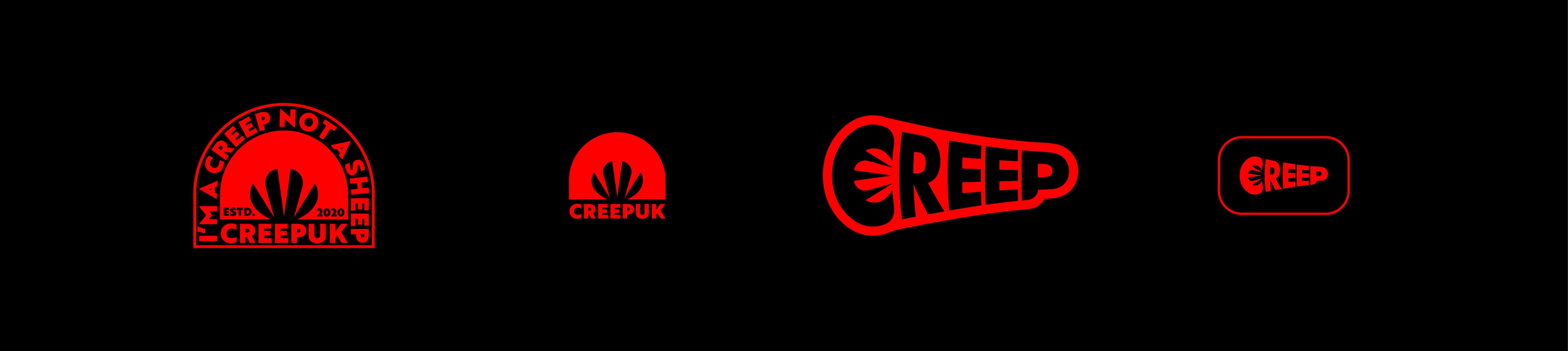 Creep Logo suite collection in red & black 