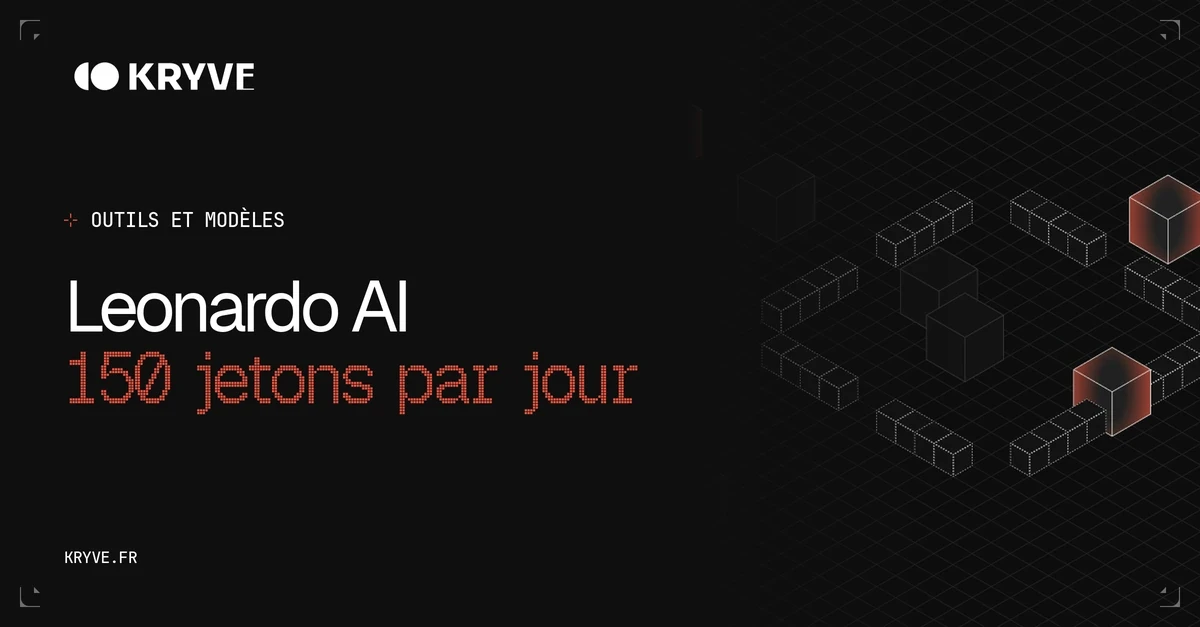 Leonardo AI : couverture Kryve, catégorie Outils et modèles