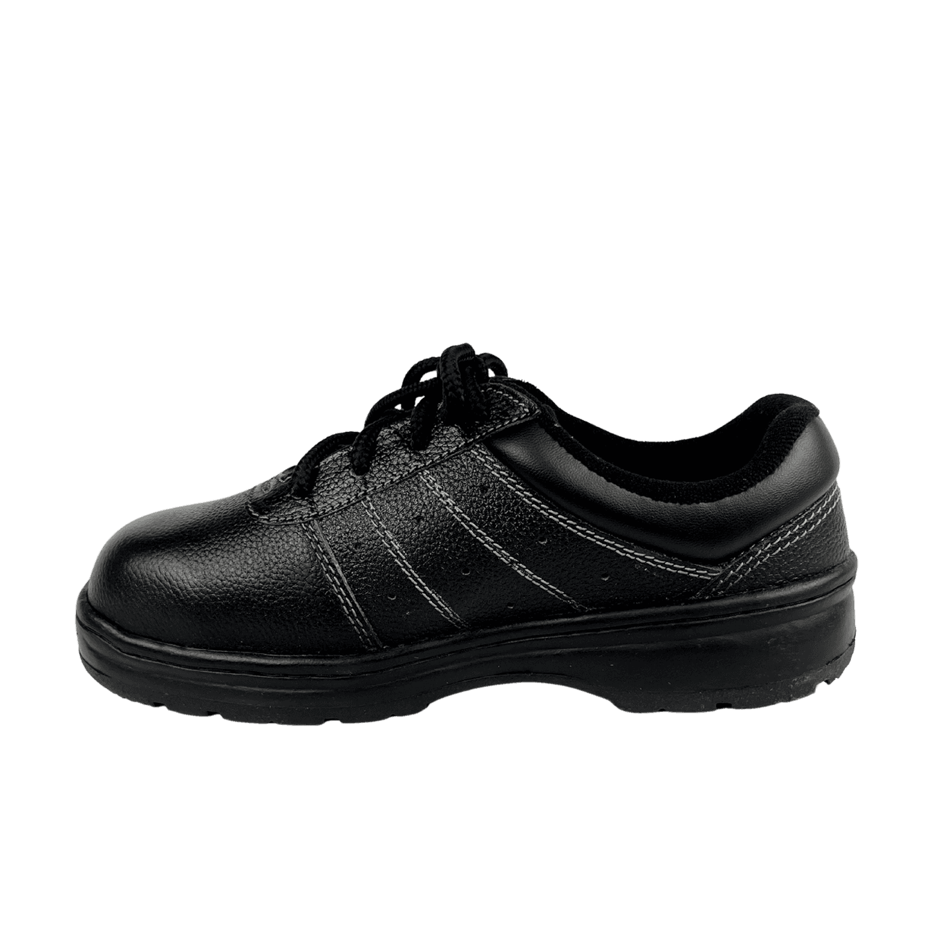 Left side view of Lace Low Cut safety shoes