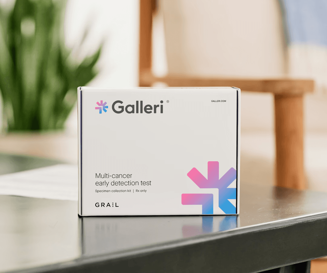 Galleri blood test kit used for multi-cancer early detection screening.