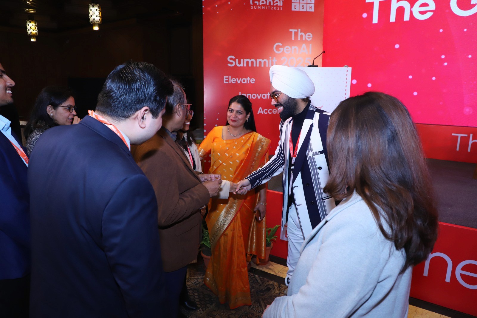 Group Taking a Selfie at a Concert Venue