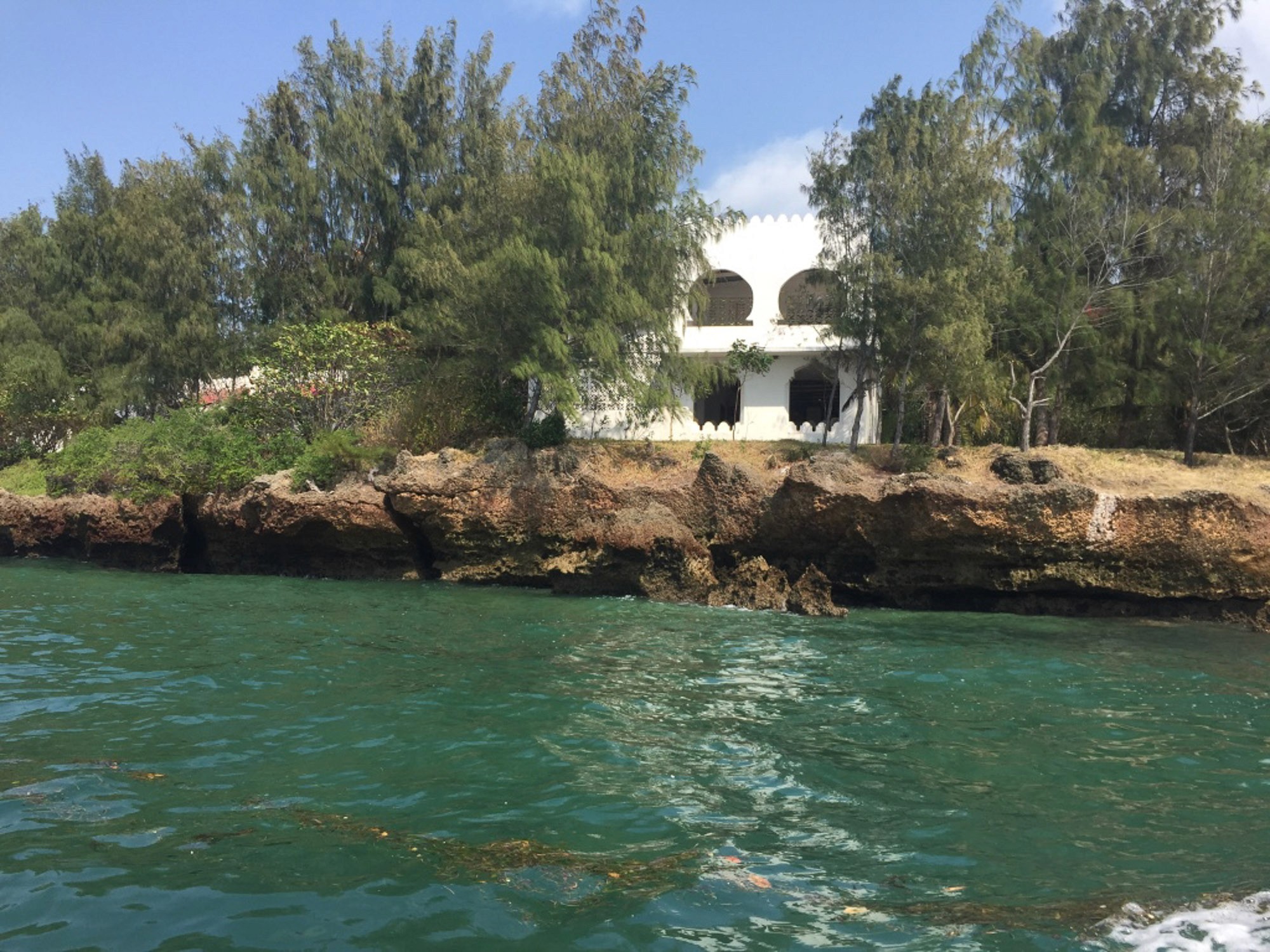 Swahili house on the water.