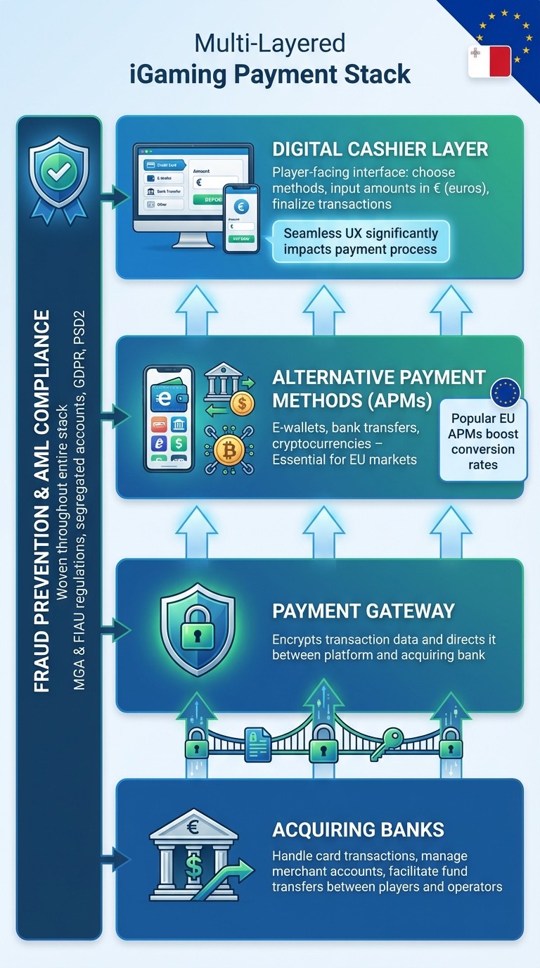 iGaming Payment Stack Architecture: 4-Layer System Explained