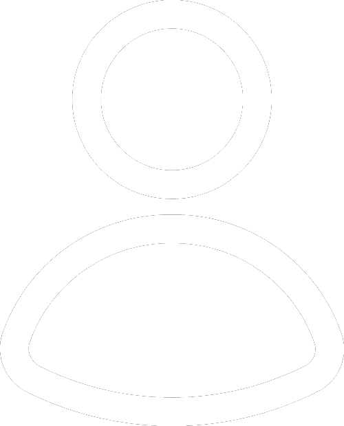 White Line Icon of a person used to describe a Lead