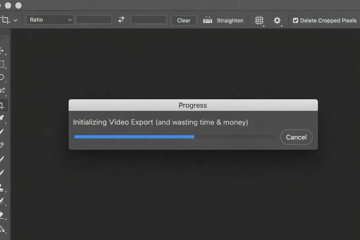 video exporting in progress...