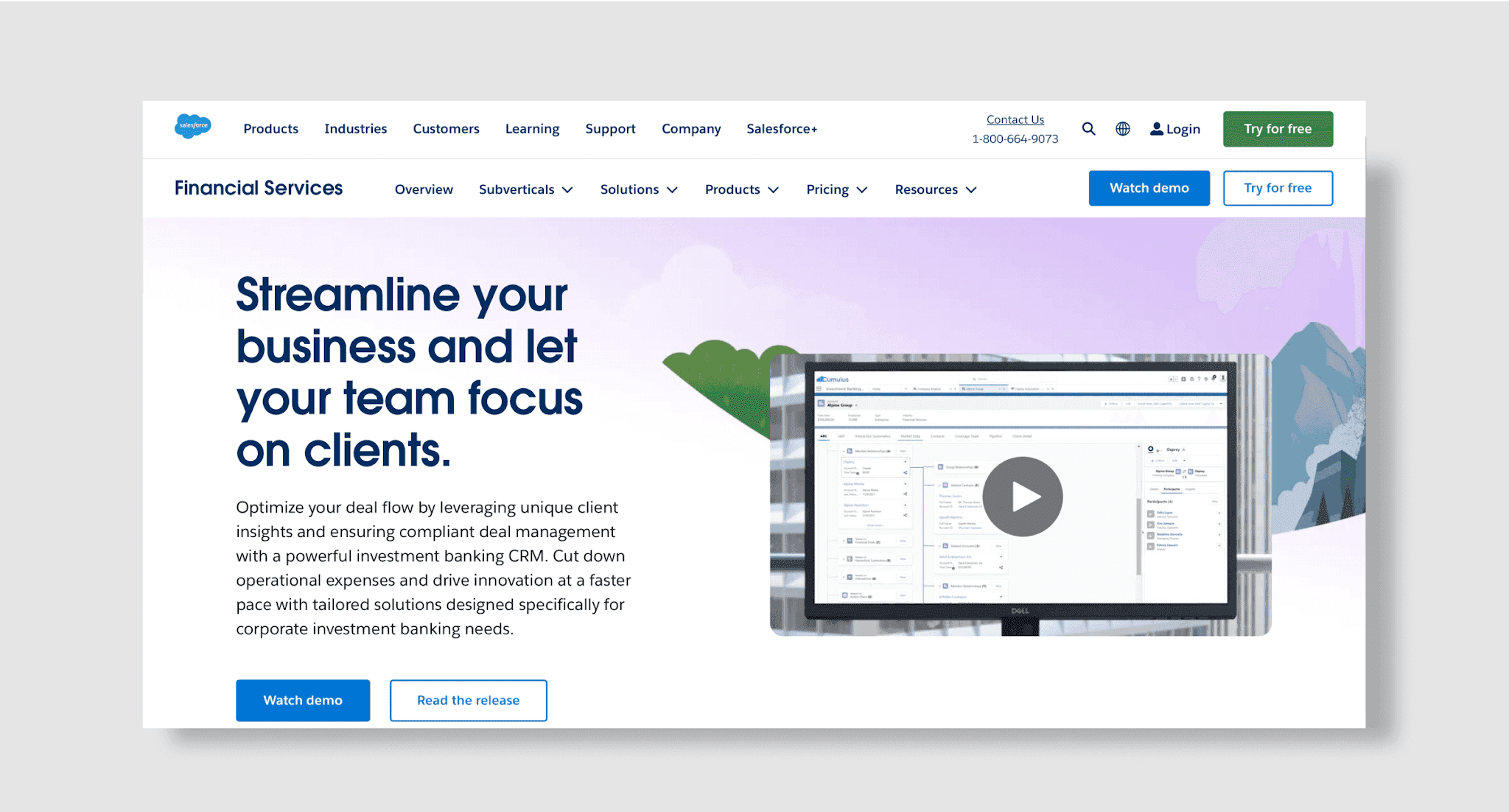 Salesforce CRM Homepage
