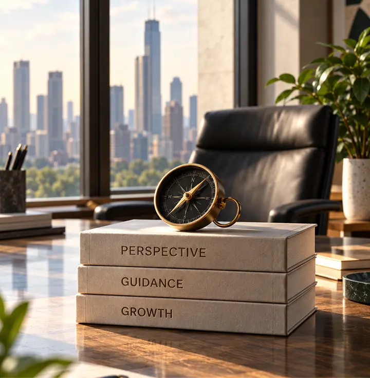 Strategic workspace representing Plain Sight’s support for nonprofits and mission-driven organizations through audience understanding, stakeholder insight, program evaluation, communications, and mission-focused growth.