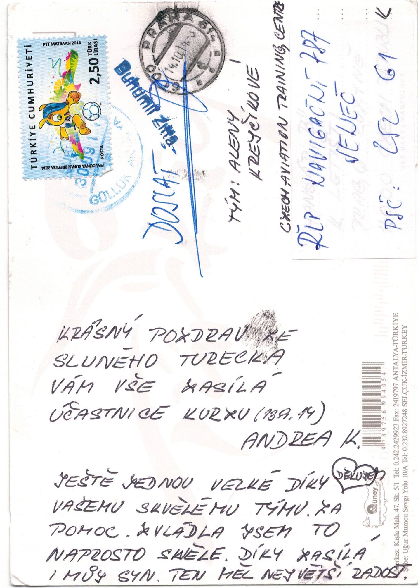 Postcard photo from course participant