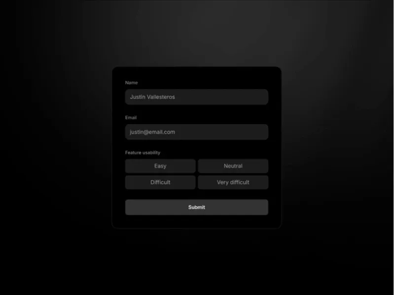 Button Group Input framer form components