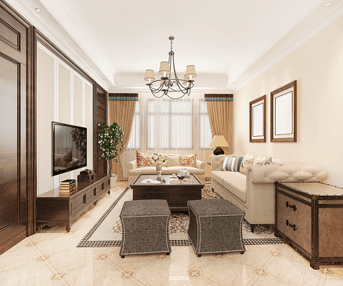 Modern interior design living room